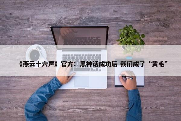 《燕云十六声》官方：黑神话成功后 我们成了“黄毛”