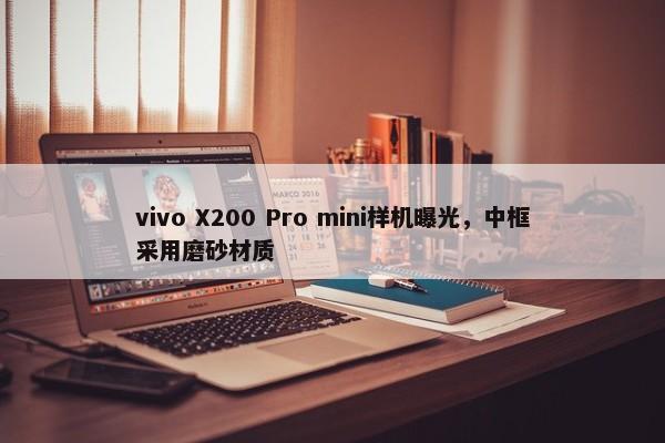 vivo X200 Pro mini样机曝光，中框采用磨砂材质