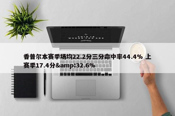 香普尔本赛季场均22.2分三分命中率44.4% 上赛季17.4分&32.6%