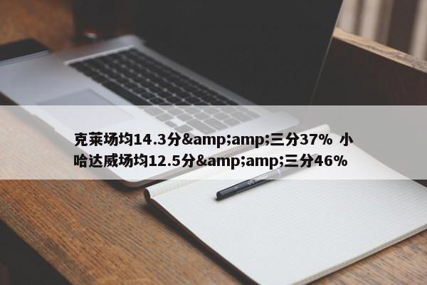 克莱场均14.3分&amp;三分37% 小哈达威场均12.5分&amp;三分46%