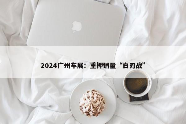 2024广州车展：重押销量“白刃战”