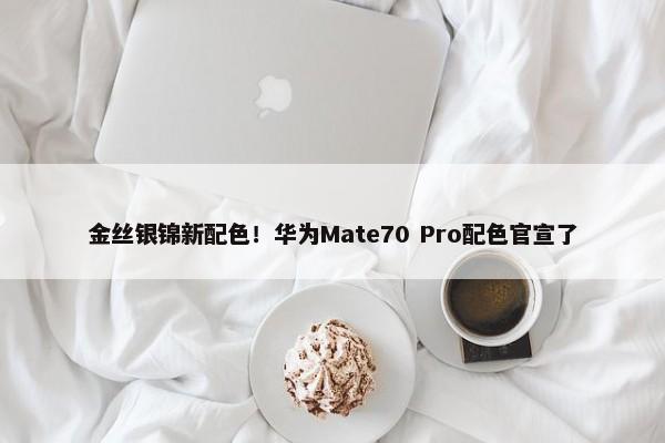 金丝银锦新配色！华为Mate70 Pro配色官宣了