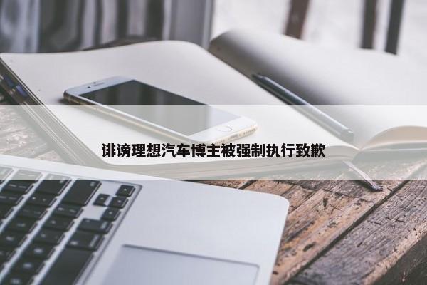 诽谤理想汽车博主被强制执行致歉